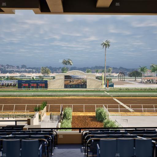 Del Mar Thoroughbred Club - Section Stretch Run Box 4 F Lvl 3 Seat View