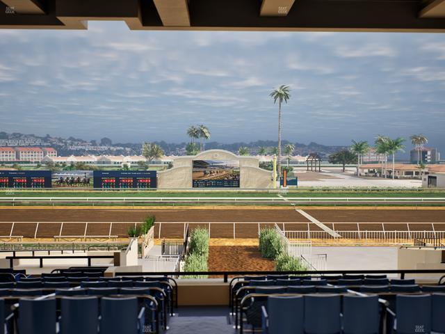 Del Mar Thoroughbred Club - Section Stretch Run Box 4 F Lvl 3 Seat View