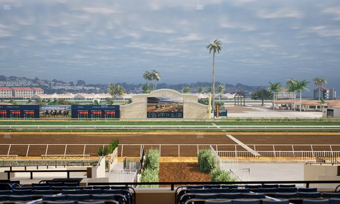 Del Mar Thoroughbred Club - Section Stretch Run Box 4 F Lvl 3 Seat View
