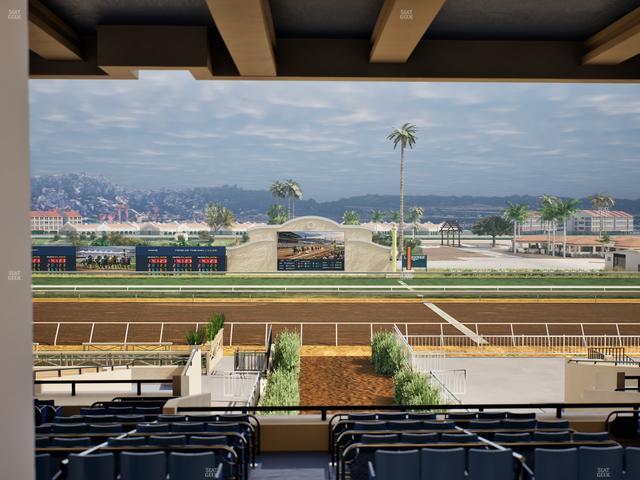 Del Mar Thoroughbred Club - Section Stretch Run Box 4 G Lvl 3 Seat View