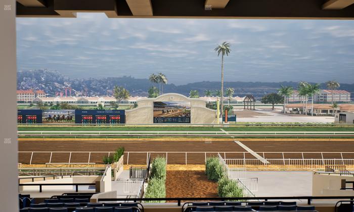 Del Mar Thoroughbred Club - Section Stretch Run Box 4 G Lvl 3 Seat View