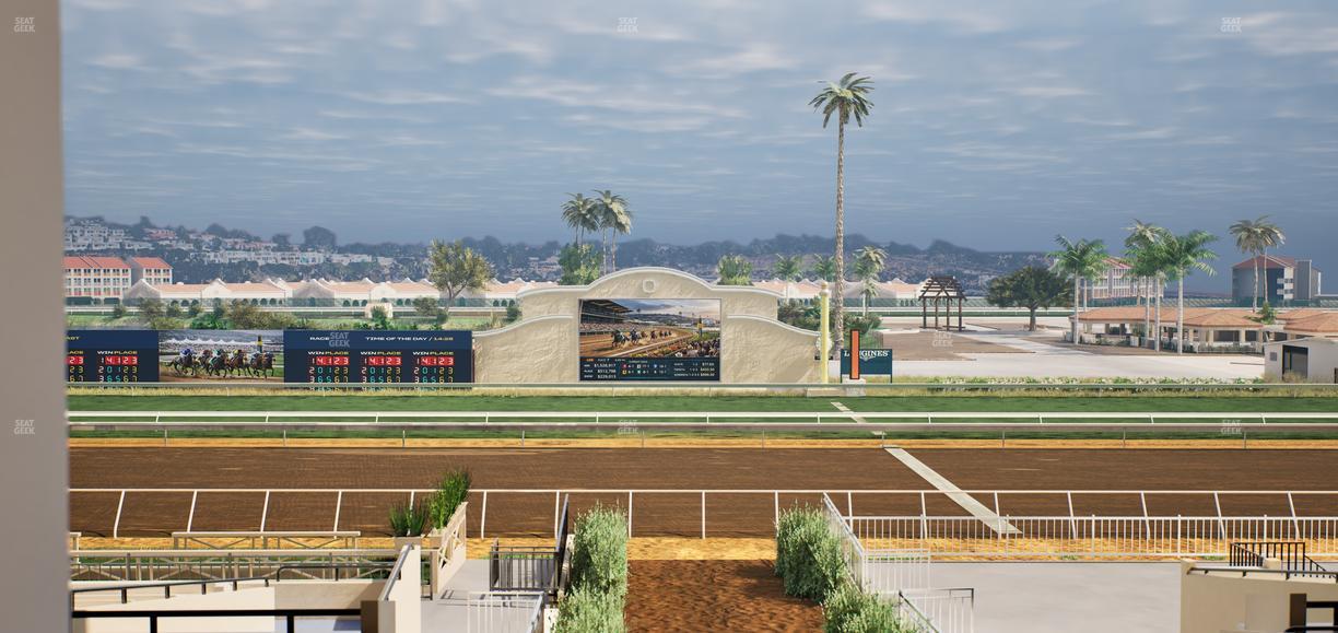 Del Mar Thoroughbred Club - Section Stretch Run Box 4 G Lvl 3 Seat View
