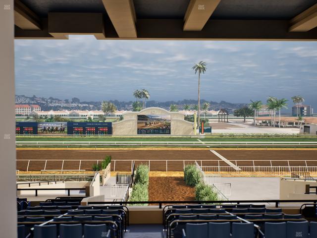Del Mar Thoroughbred Club - Section Stretch Run Box 4 G Lvl 3 Seat View
