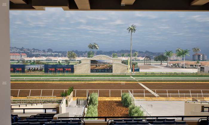Del Mar Thoroughbred Club - Section Stretch Run Box 4 G Lvl 3 Seat View