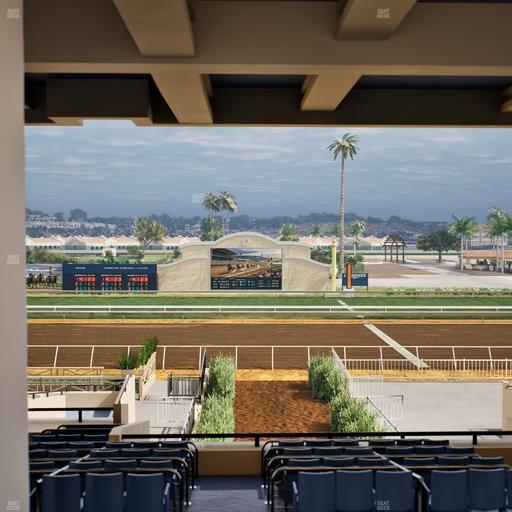 Del Mar Thoroughbred Club - Section Stretch Run Box 4 H Lvl 3 Seat View