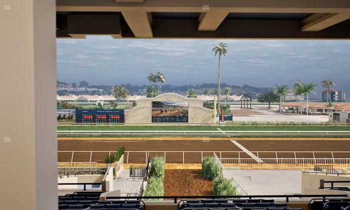 Del Mar Thoroughbred Club - Section Stretch Run Box 4 H Lvl 3 Seat View