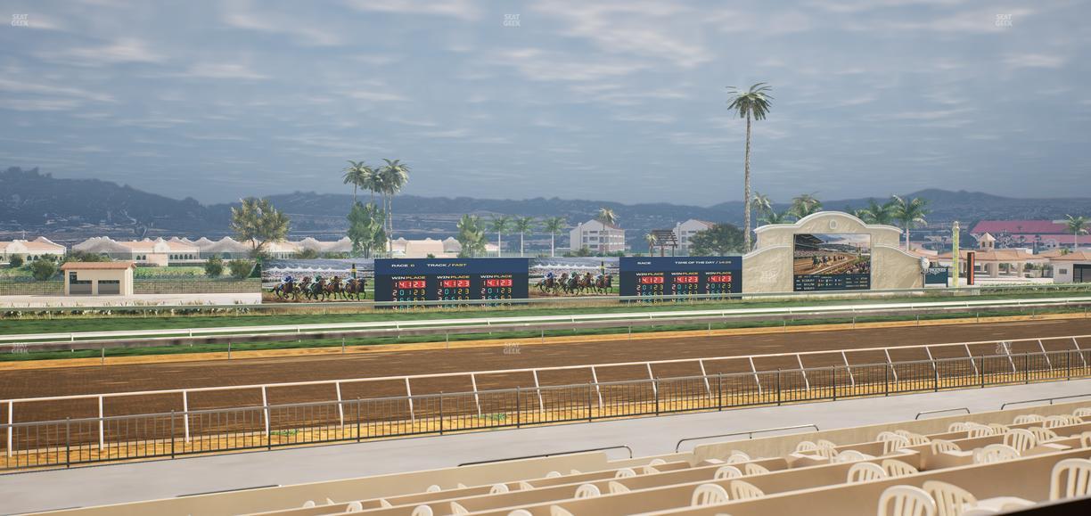 Del Mar Thoroughbred Club - Section Stretch Run Box 40 A Lvl 2 Seat View