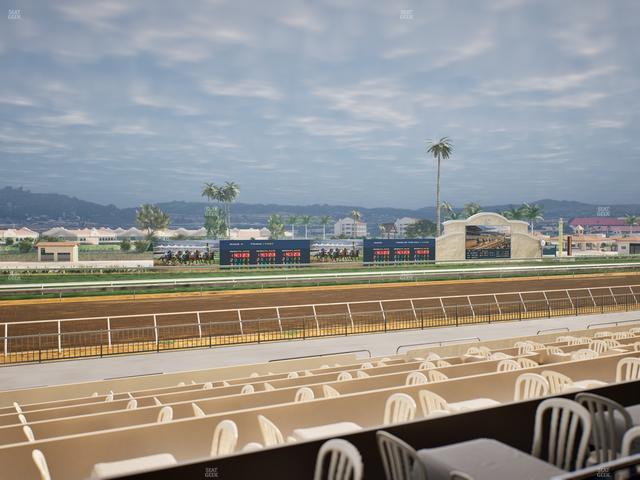 Del Mar Thoroughbred Club - Section Stretch Run Box 40 A Lvl 2 Seat View