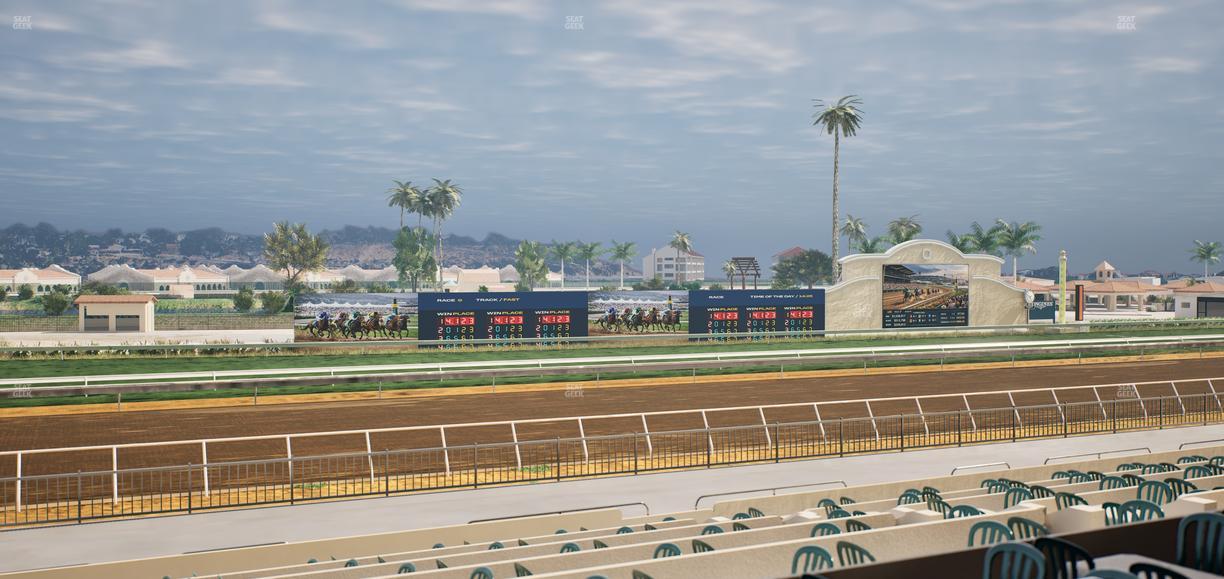 Del Mar Thoroughbred Club - Section Stretch Run Box 40 B Lvl 2 Seat View