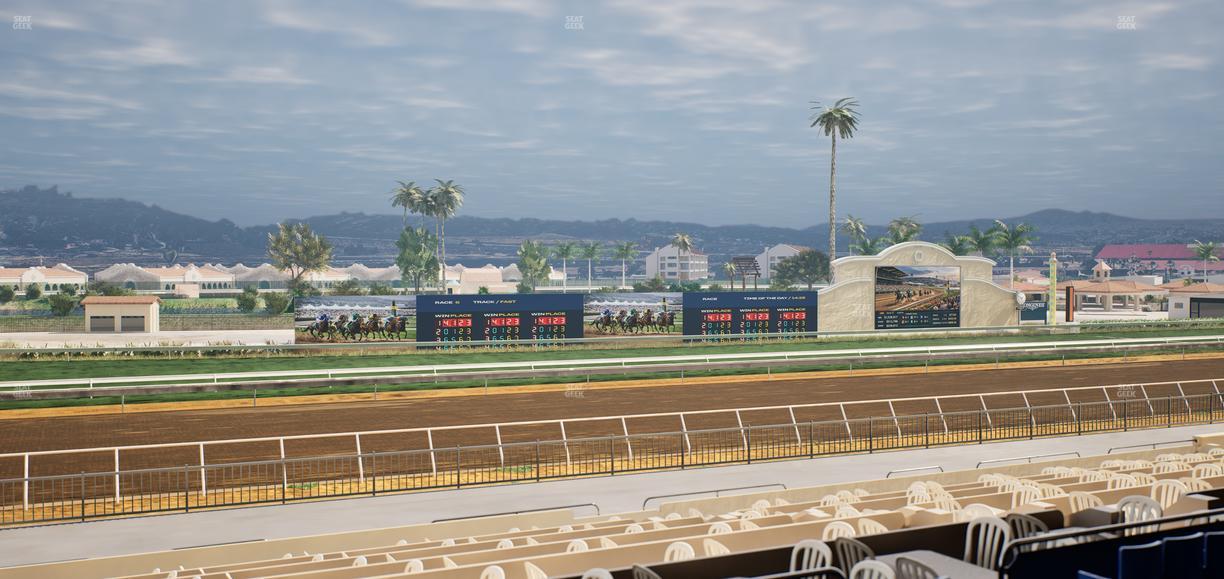 Del Mar Thoroughbred Club - Section Stretch Run Box 40 C Lvl 2 Seat View