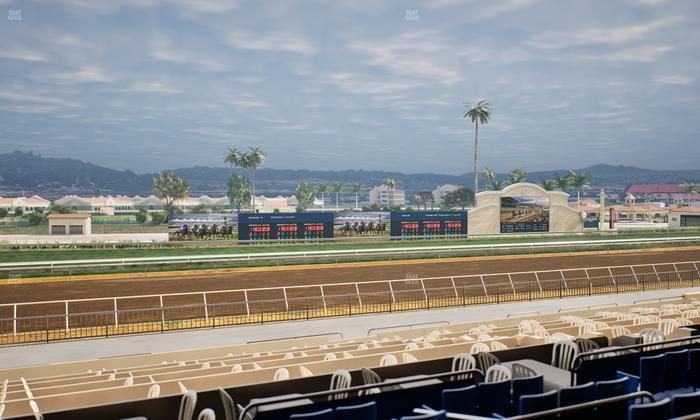Del Mar Thoroughbred Club - Section Stretch Run Box 40 C Lvl 2 Seat View