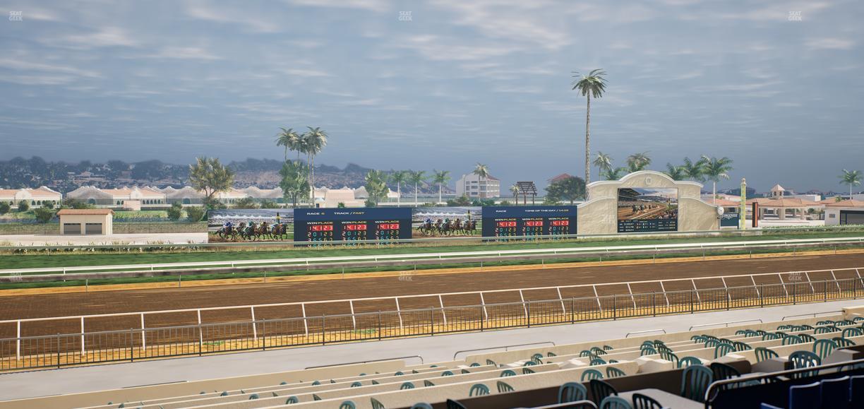 Del Mar Thoroughbred Club - Section Stretch Run Box 40 C Lvl 2 Seat View