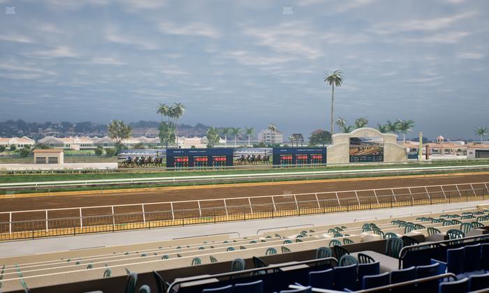 Del Mar Thoroughbred Club - Section Stretch Run Box 40 C Lvl 2 Seat View