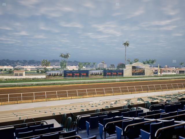 Del Mar Thoroughbred Club - Section Stretch Run Box 40 D Lvl 2 Seat View