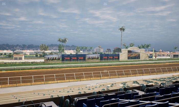Del Mar Thoroughbred Club - Section Stretch Run Box 40 D Lvl 2 Seat View