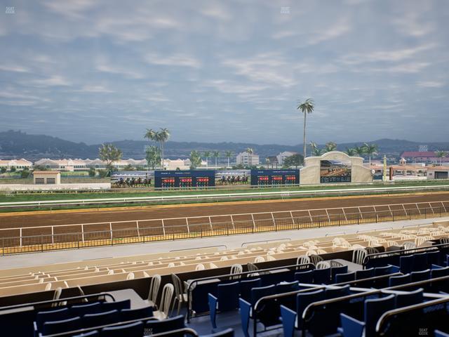 Del Mar Thoroughbred Club - Section Stretch Run Box 40 D Lvl 2 Seat View