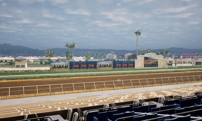 Del Mar Thoroughbred Club - Section Stretch Run Box 40 D Lvl 2 Seat View