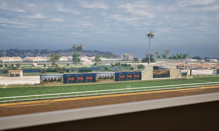 Del Mar Thoroughbred Club - Section Stretch Run Box 40 J Lvl 4 Seat View