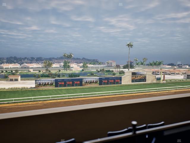 Del Mar Thoroughbred Club - Section Stretch Run Box 40 K Lvl 4 Seat View
