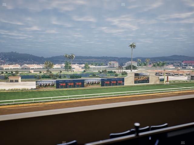 Del Mar Thoroughbred Club - Section Stretch Run Box 40 K Lvl 4 Seat View