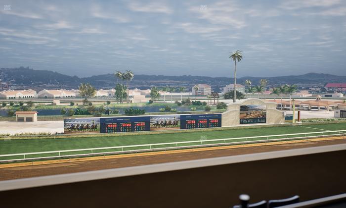 Del Mar Thoroughbred Club - Section Stretch Run Box 40 K Lvl 4 Seat View