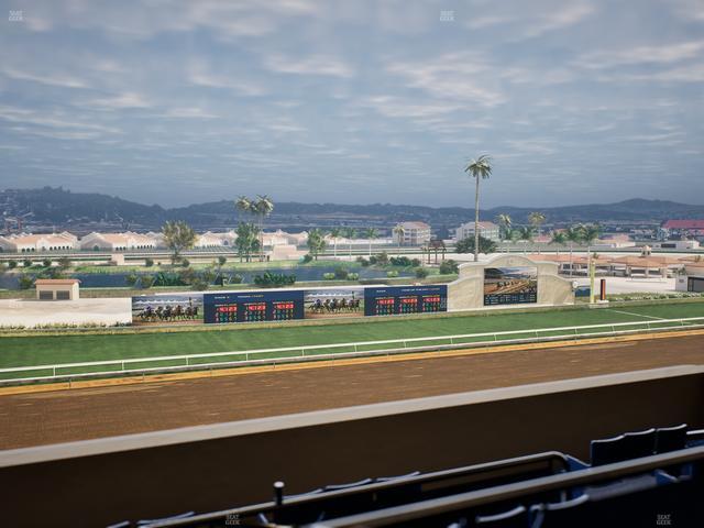 Del Mar Thoroughbred Club - Section Stretch Run Box 40 L Lvl 4 Seat View