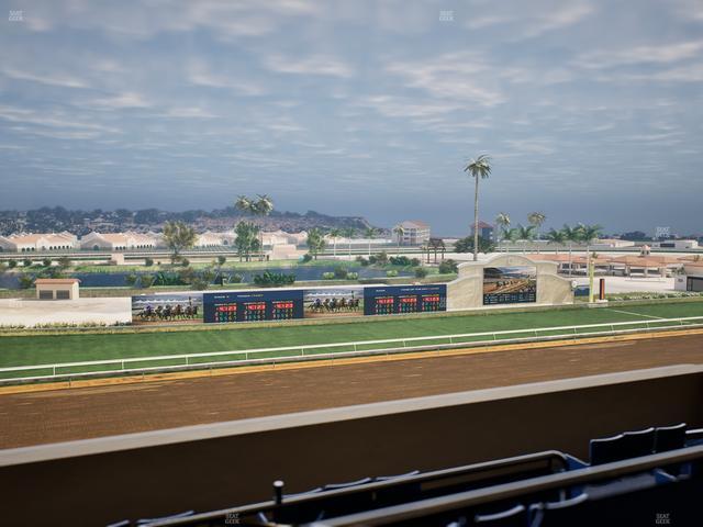Del Mar Thoroughbred Club - Section Stretch Run Box 40 L Lvl 4 Seat View