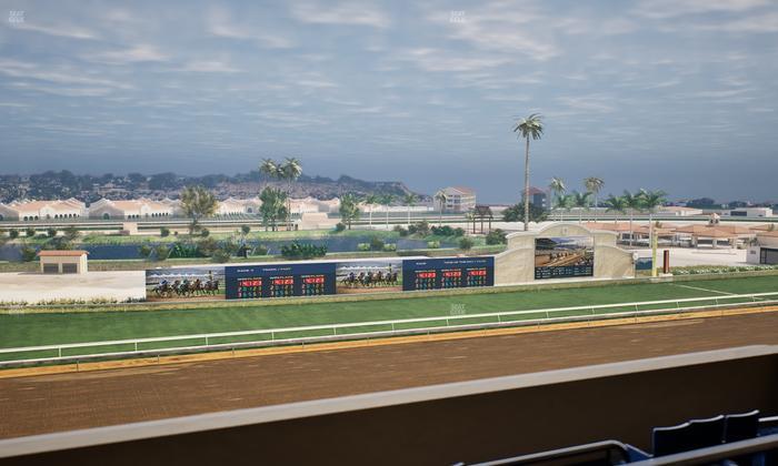 Del Mar Thoroughbred Club - Section Stretch Run Box 40 L Lvl 4 Seat View