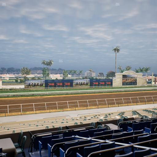 Del Mar Thoroughbred Club - Section Stretch Run Box 40 Lvl 2 Seat View
