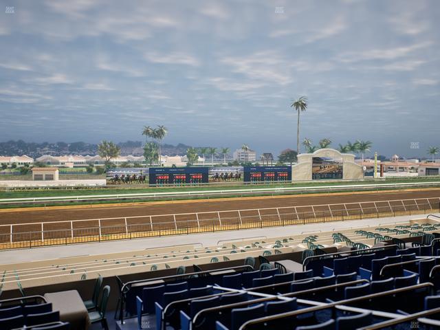 Del Mar Thoroughbred Club - Section Stretch Run Box 40 Lvl 2 Seat View