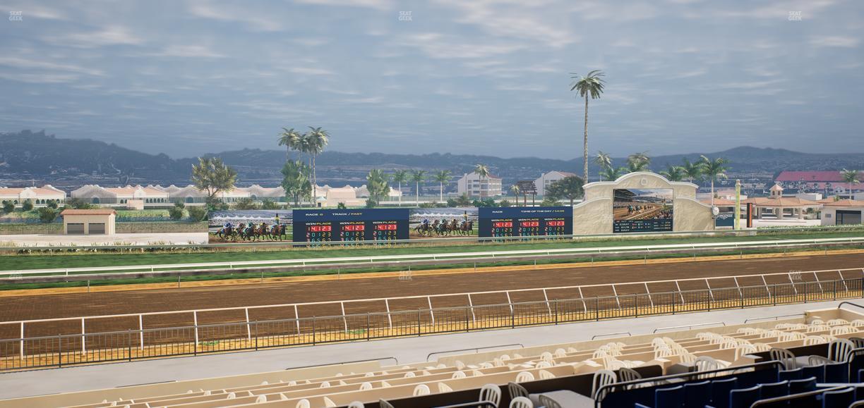 Del Mar Thoroughbred Club - Section Stretch Run Box 40 Lvl 2 Seat View