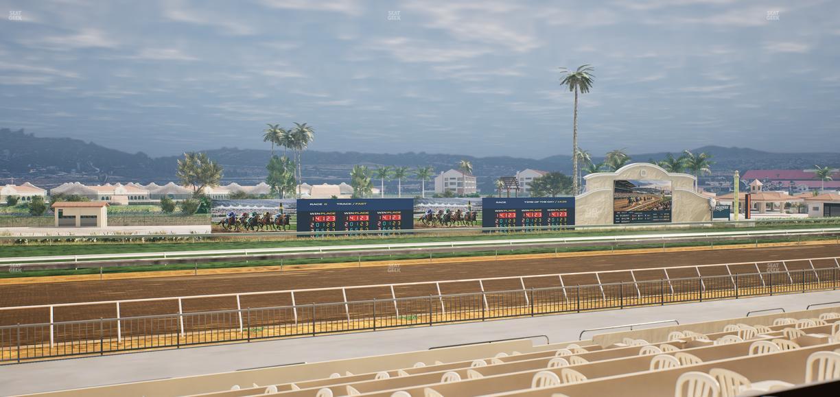 Del Mar Thoroughbred Club - Section Stretch Run Box 41 A Lvl 2 Seat View