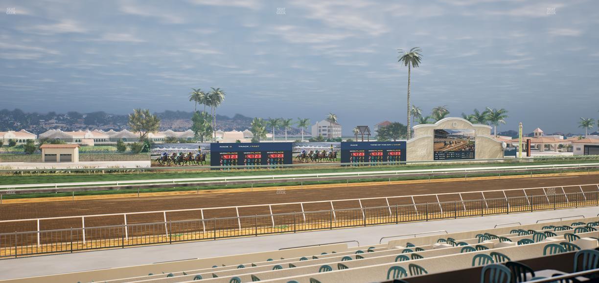 Del Mar Thoroughbred Club - Section Stretch Run Box 41 B Lvl 2 Seat View
