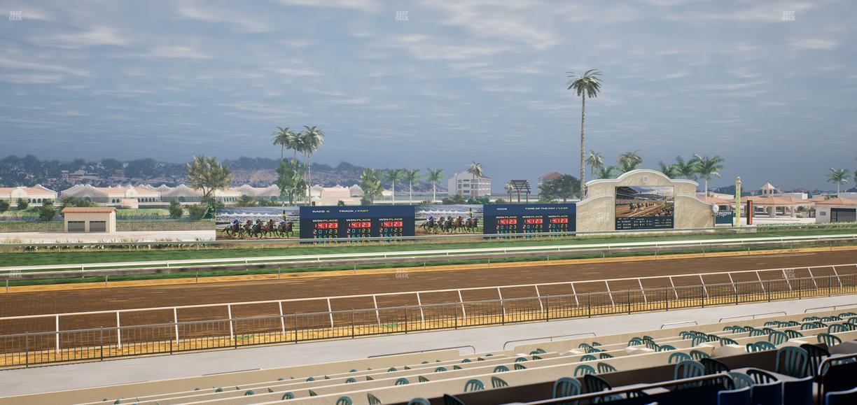 Del Mar Thoroughbred Club - Section Stretch Run Box 41 C Lvl 2 Seat View