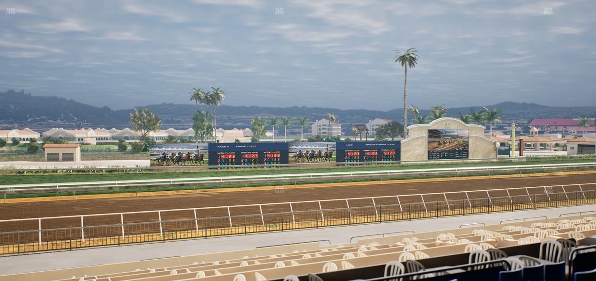 Del Mar Thoroughbred Club - Section Stretch Run Box 41 C Lvl 2 Seat View
