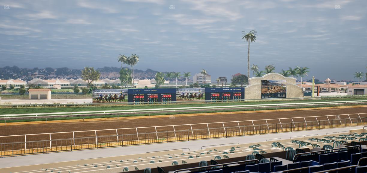 Del Mar Thoroughbred Club - Section Stretch Run Box 41 E Lvl 2 Seat View