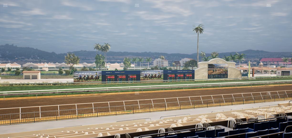 Del Mar Thoroughbred Club - Section Stretch Run Box 41 E Lvl 2 Seat View