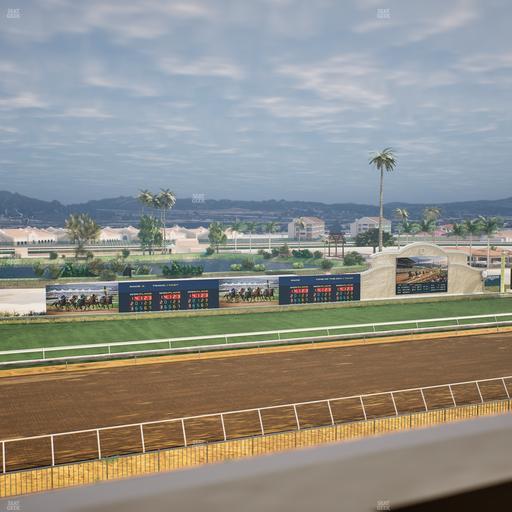 Del Mar Thoroughbred Club - Section Stretch Run Box 41 J Lvl 4 Seat View