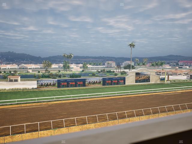 Del Mar Thoroughbred Club - Section Stretch Run Box 41 J Lvl 4 Seat View
