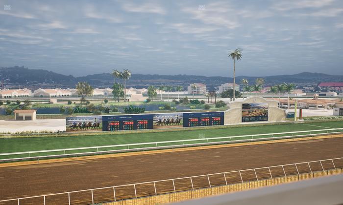 Del Mar Thoroughbred Club - Section Stretch Run Box 41 J Lvl 4 Seat View