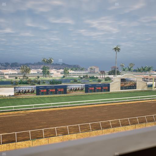 Del Mar Thoroughbred Club - Section Stretch Run Box 41 J Lvl 4 Seat View