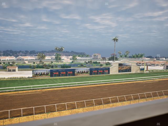 Del Mar Thoroughbred Club - Section Stretch Run Box 41 J Lvl 4 Seat View