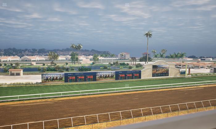 Del Mar Thoroughbred Club - Section Stretch Run Box 41 J Lvl 4 Seat View