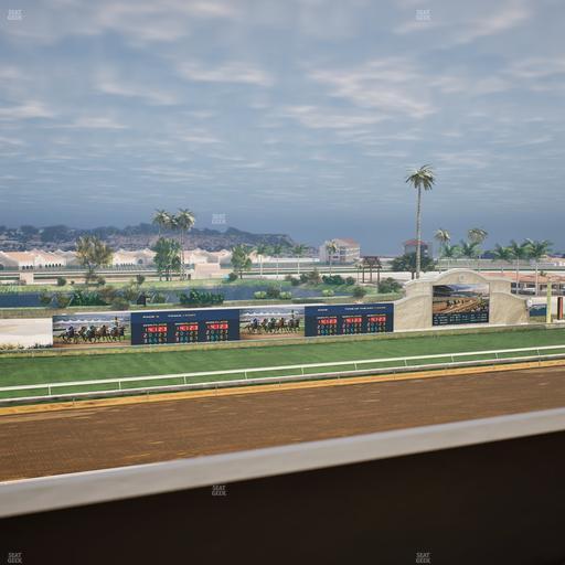 Del Mar Thoroughbred Club - Section Stretch Run Box 41 K Lvl 4 Seat View
