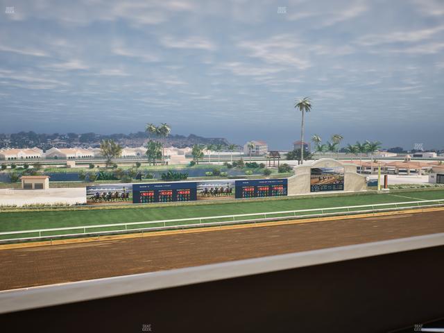 Del Mar Thoroughbred Club - Section Stretch Run Box 41 K Lvl 4 Seat View