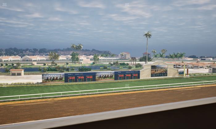 Del Mar Thoroughbred Club - Section Stretch Run Box 41 K Lvl 4 Seat View