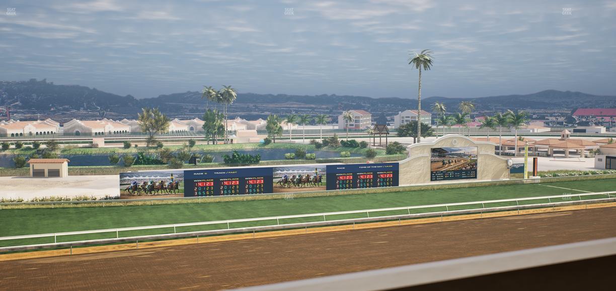Del Mar Thoroughbred Club - Section Stretch Run Box 41 K Lvl 4 Seat View