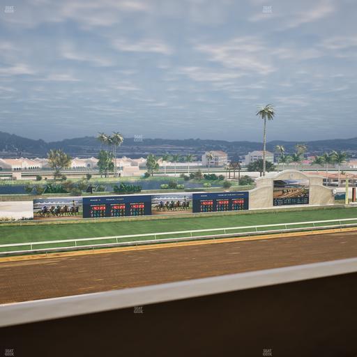 Del Mar Thoroughbred Club - Section Stretch Run Box 41 K Lvl 4 Seat View