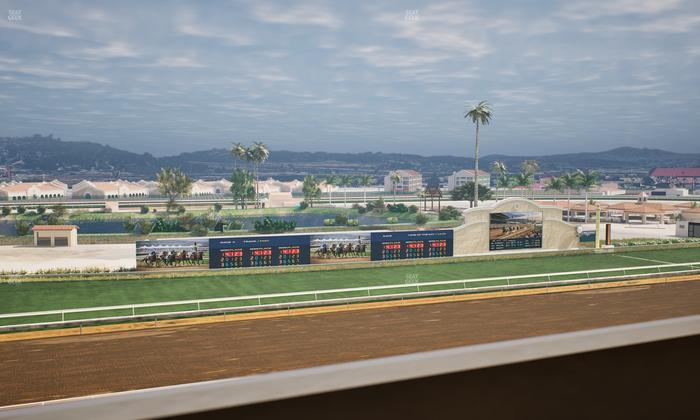 Del Mar Thoroughbred Club - Section Stretch Run Box 41 K Lvl 4 Seat View