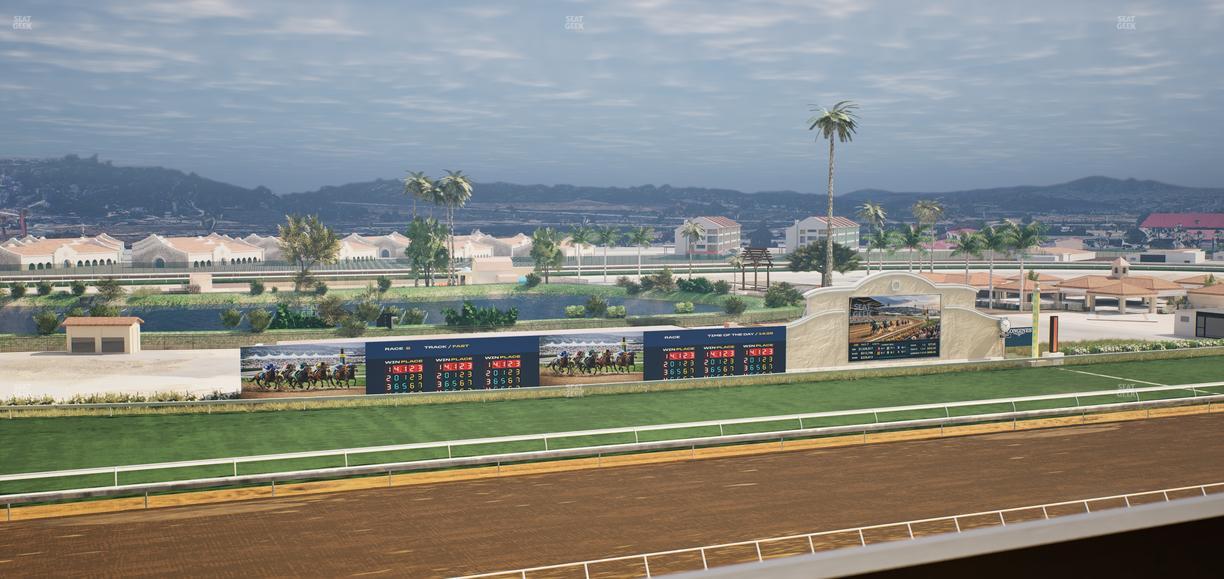 Del Mar Thoroughbred Club - Section Stretch Run Box 41 L Lvl 4 Seat View